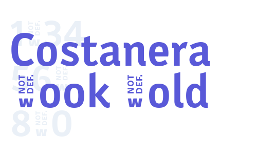 Costanera Book Bold Font Download