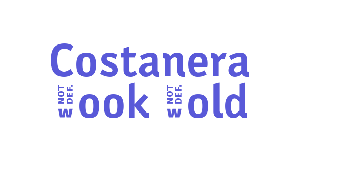 Costanera Book Bold Font Download