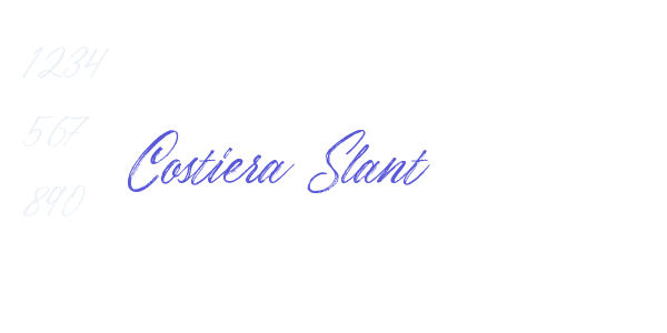 Costiera Slant font