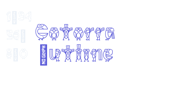 Cotorra Outline font free