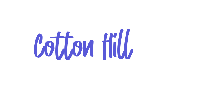 Cotton Hill Font Download