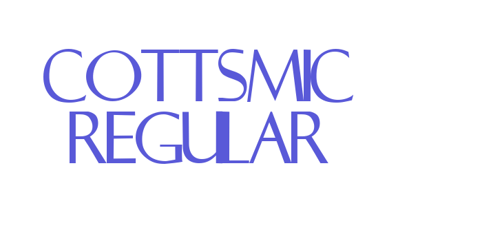 Cottsmic Regular Font