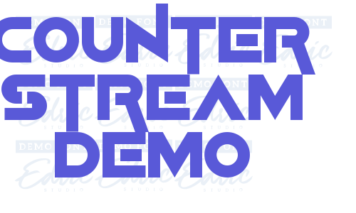 Counter Stream Demo Font Download