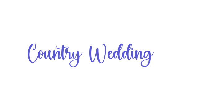 Country Wedding Font Download