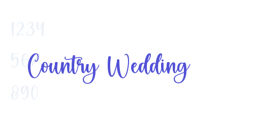 Country Wedding-font-download