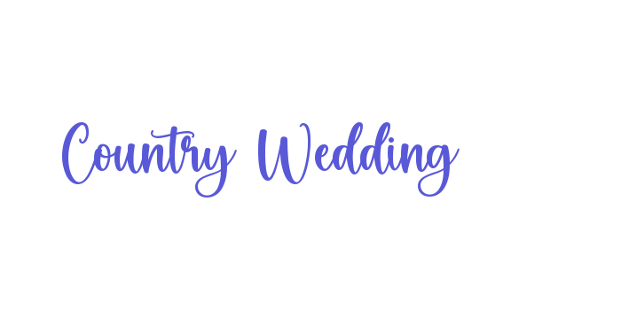 Country Wedding Font