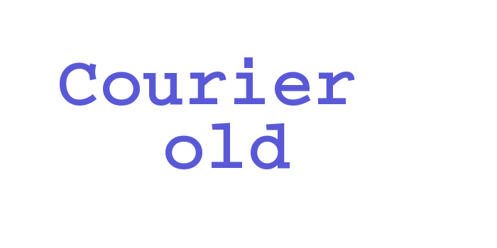 Courier Bold Font