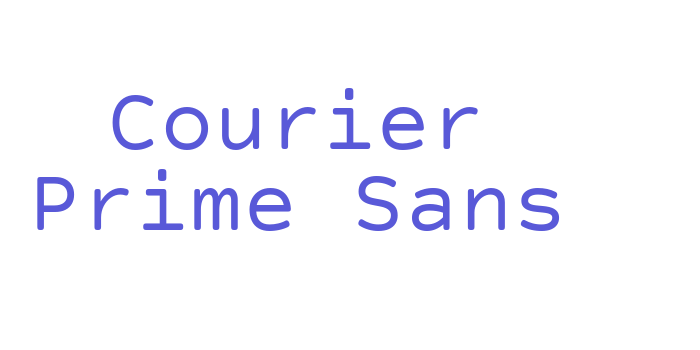 Courier Prime Sans Font Download