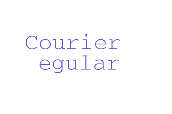 Courier Regular Font