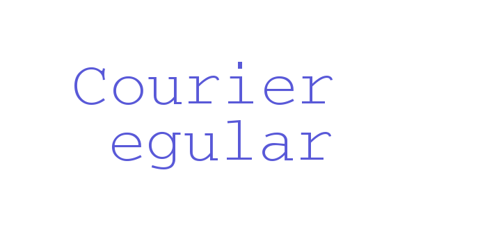 Download Courier Regular Font