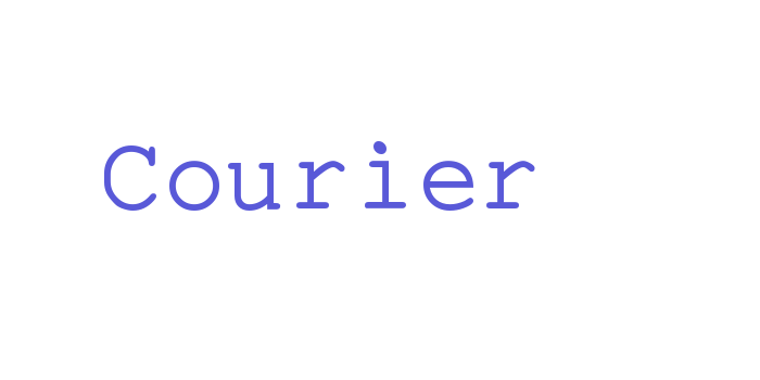 Courier Font