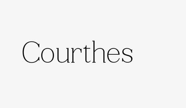 Courthes Font