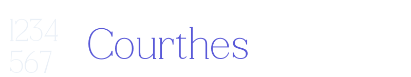 Courthes-related font