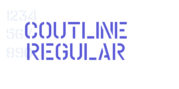 Coutline Regular font