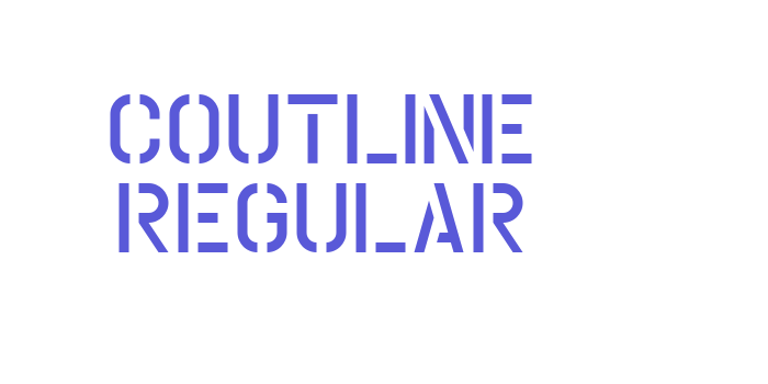 Coutline Regular Font Download