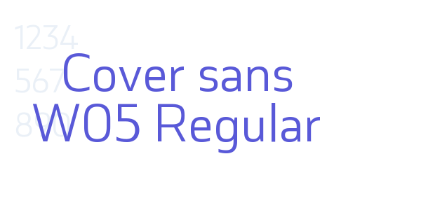 Cover sans W05 Regular font free