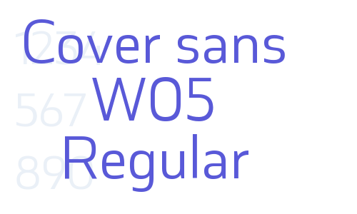 Cover sans W05 Regular Font