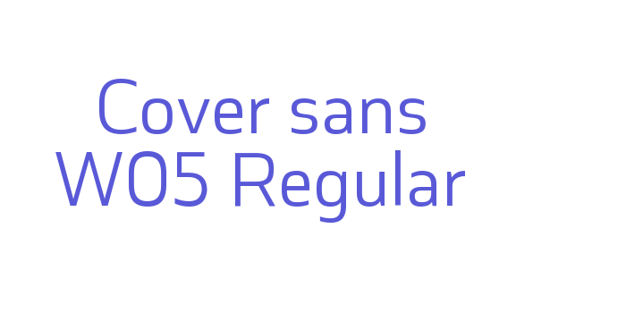 Cover sans W05 Regular Font Download