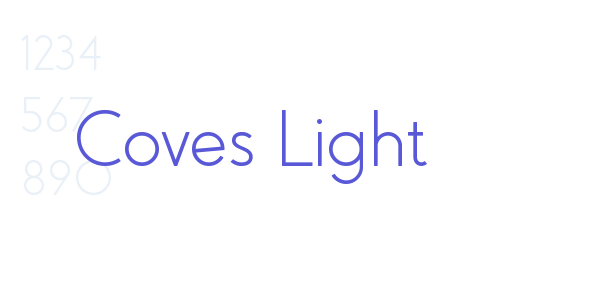 Coves Light font free