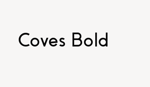 Coves Bold Font