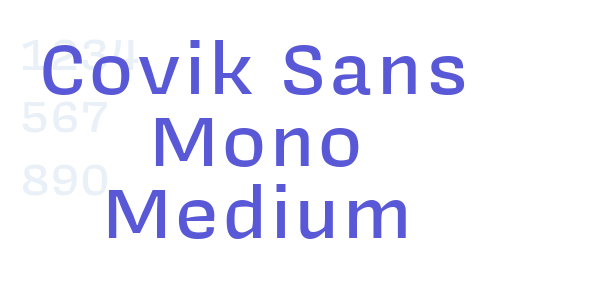 Covik Sans Mono Medium font free