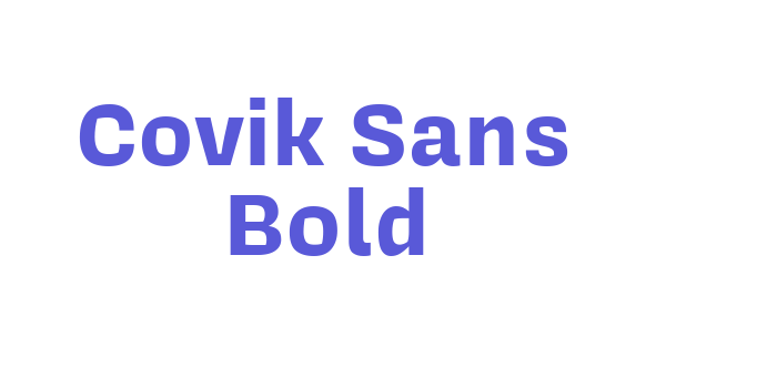 Covik Sans Bold Font Download