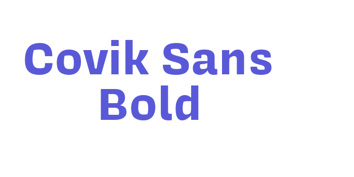 Covik Sans Bold Font