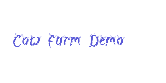 Cow Farm Demo Font Download