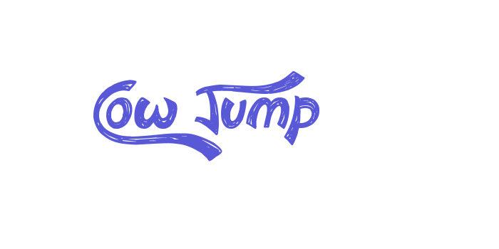 Cow Jump Font Download