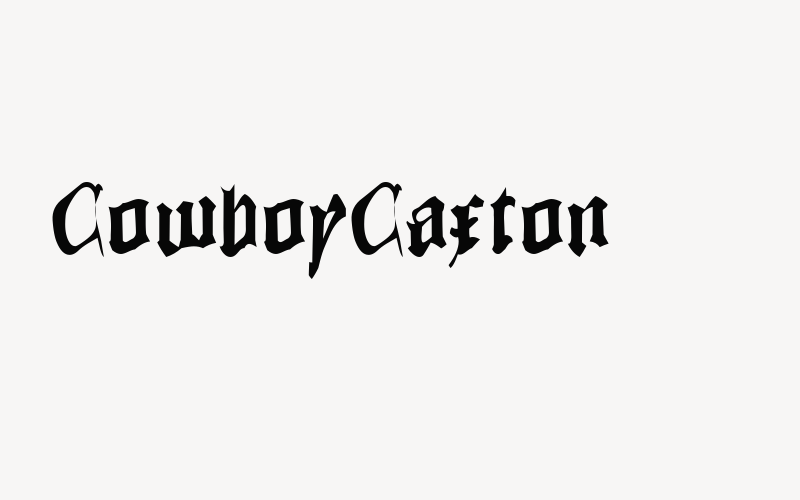 CowboyCaxton Font