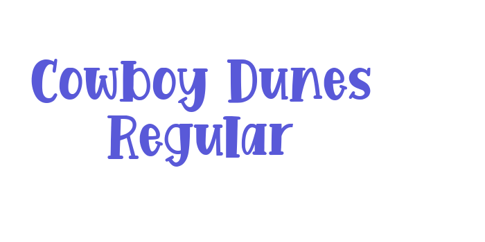 Cowboy Dunes Regular Font Download