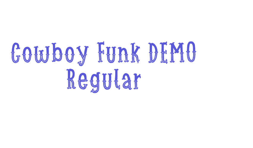 Cowboy Funk DEMO Regular Font Download