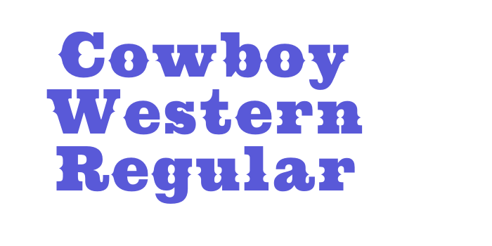 Cowboy Western Regular Font Download