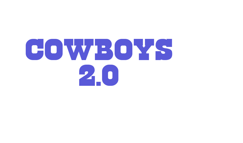 Cowboys 2.0 Font