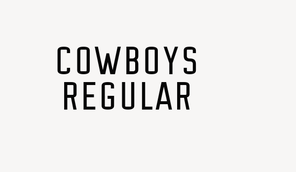 Cowboys Regular Font