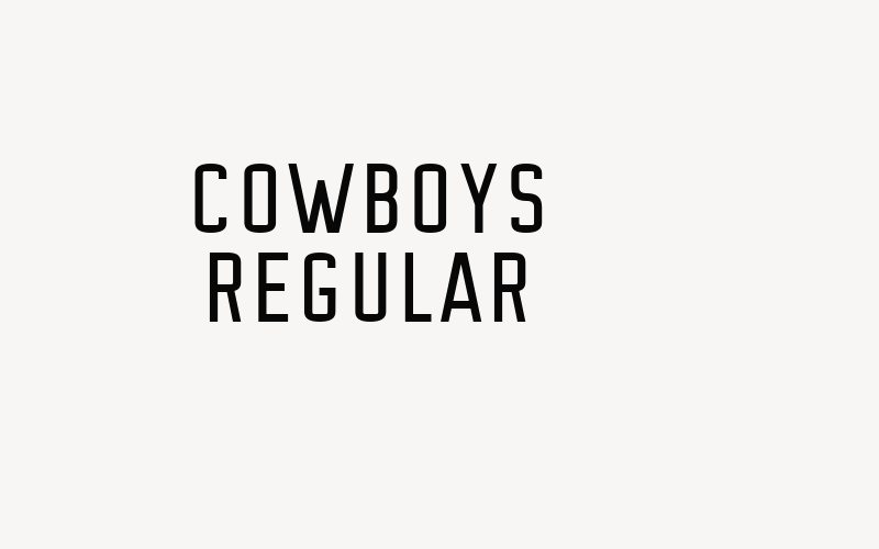 Cowboys Regular Font