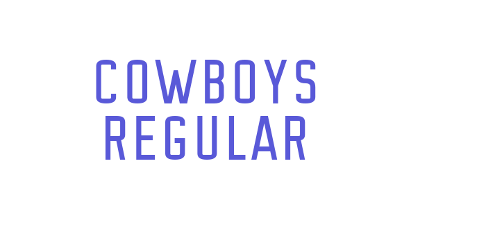 Cowboys Regular Font Download