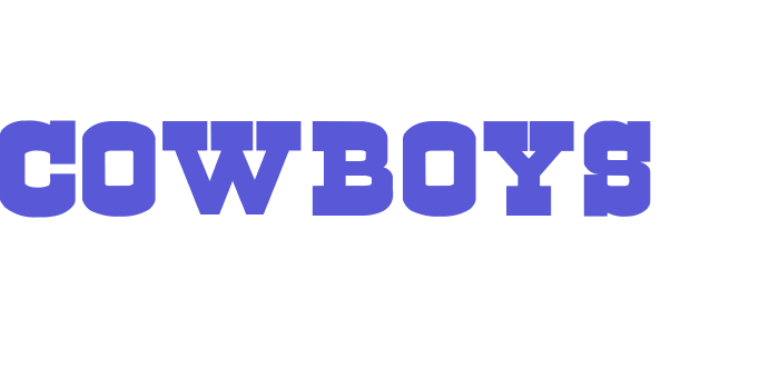 Cowboys Font Download