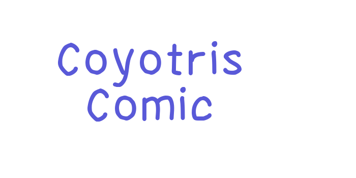 Coyotris Comic Font