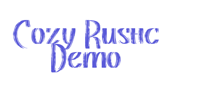 Cozy Rustic Demo Font Download