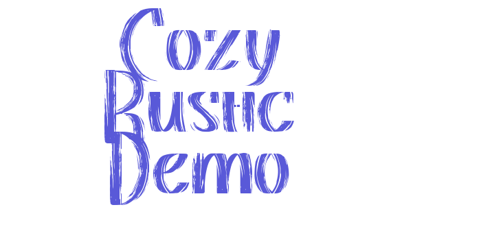 Cozy Rustic Demo Font