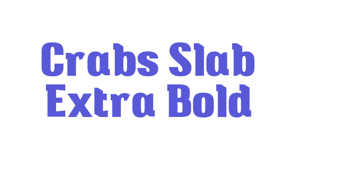 Crabs Slab Extra Bold Font Download