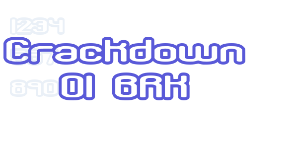 Crackdown O1 BRK font free