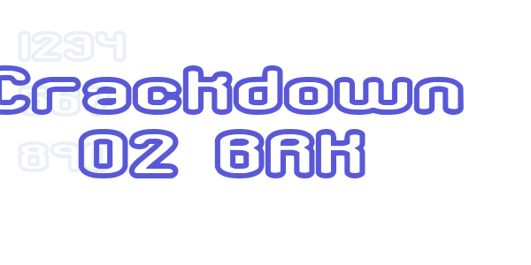 Crackdown O2 BRK font free