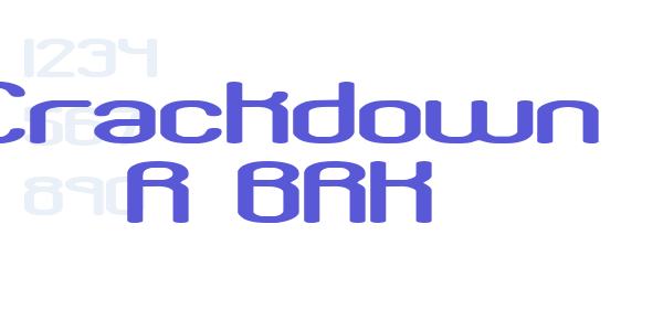 Crackdown R BRK font free