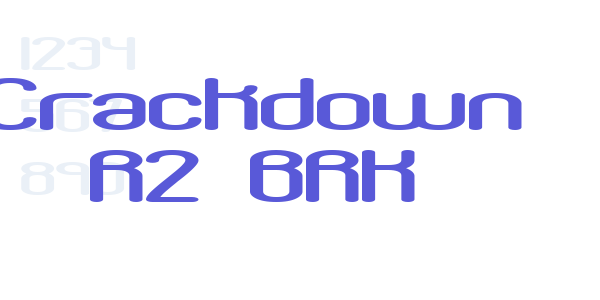 Crackdown R2 BRK font free