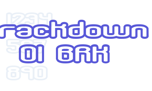 Crackdown O1 BRK Font