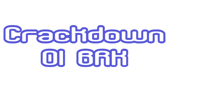 Crackdown O1 BRK Font Download