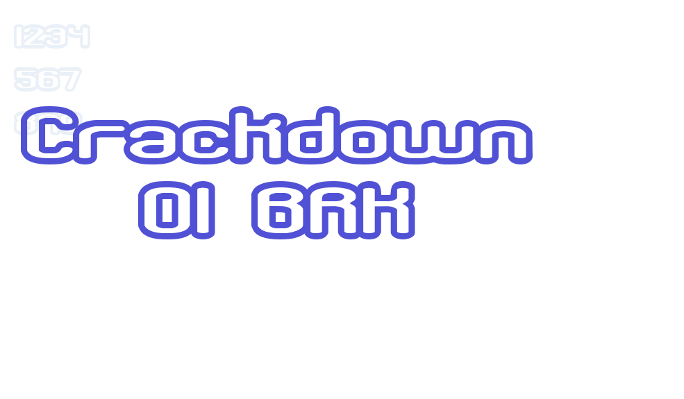 Crackdown O1 BRK-font-download