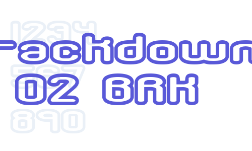 Crackdown O2 BRK Font